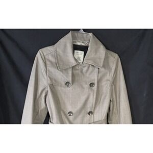Rag & Bone‎ Double Breasted Plaid Trench Coat Women's 6 Classic